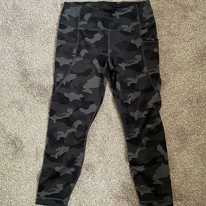 Never worn army grey colors leggings with pockets